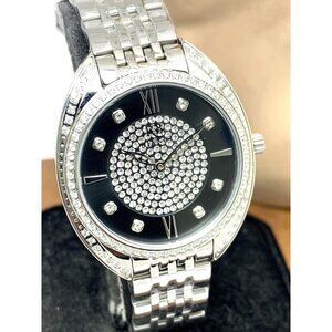 Roberto Bianci Women's Watch RB0216 Black Dial Quartz Gemmed Silver Steel 35mm